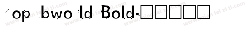 kopubworld Bold字体转换